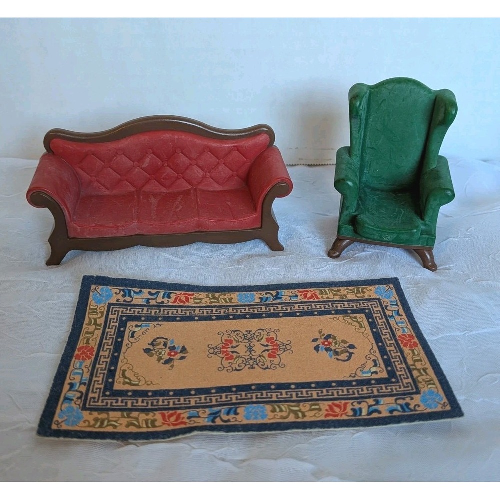 80s Playmobil Victorian Mansion Furniture Dining Living Room Piano Dollhouse Lot - Picture 2 of 13